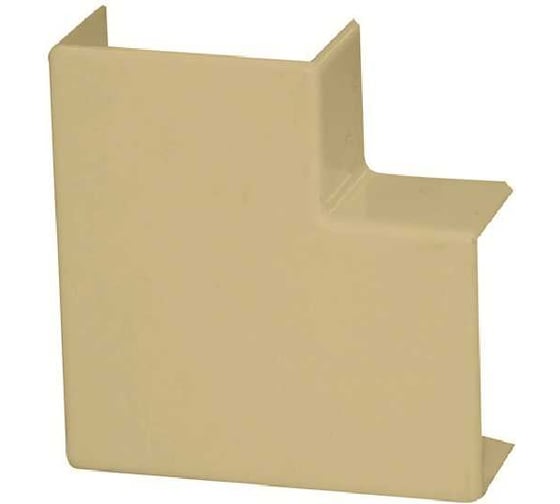 Изображение товара Поворот на 90 градусов Рувинил для РКК 25x16 бежевый уп 20 шт ПВР-25х16-27М