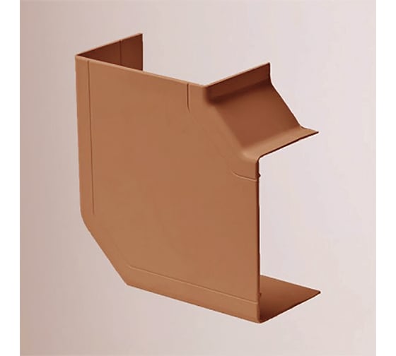 Изображение товара Поворот на 90 градусов Рувинил для РКК 100x60 коричневый уп 4 шт ПВР-100х60-К