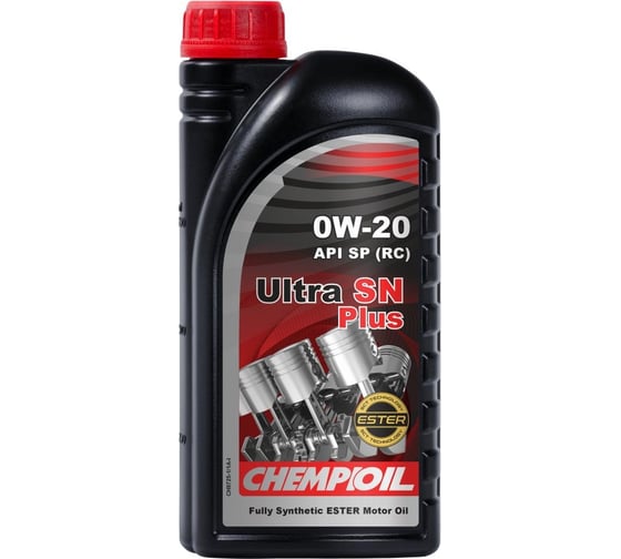 Изображение товара Моторное масло CHEMPIOIL Ultra SN Plus 0W-20, синтетическое, 1 л CH9725-1
