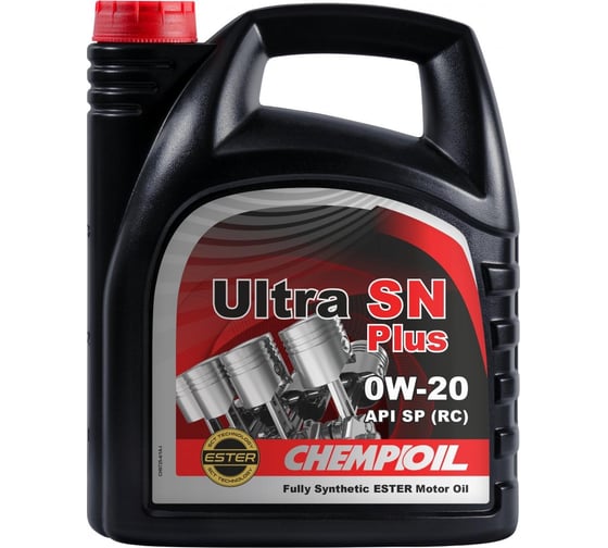 Изображение товара Моторное масло CHEMPIOIL Ultra SN Plus 0W-20, синтетическое, 4 л CH9725-4