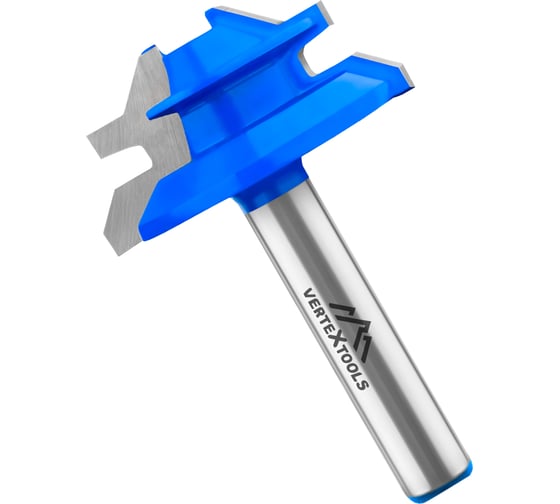 Изображение товара Фреза комбинированная универсальная, хвостовик 8 мм, d-38 мм, h-17 мм, а-45, b-4.76 мм l-52.5 мм vertextools 3524-081738