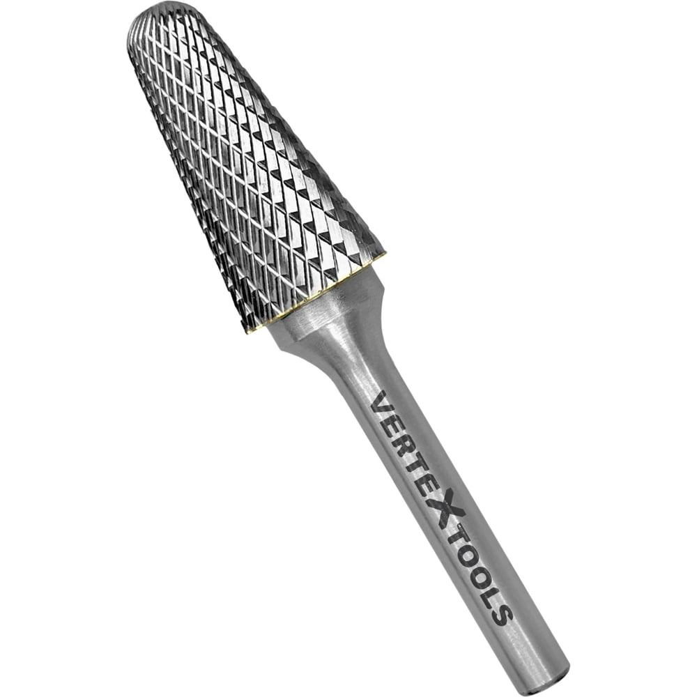 Изображение товара Бор-фреза по металлу твердосплавная коническая L 16 мм vertextools 3649-16