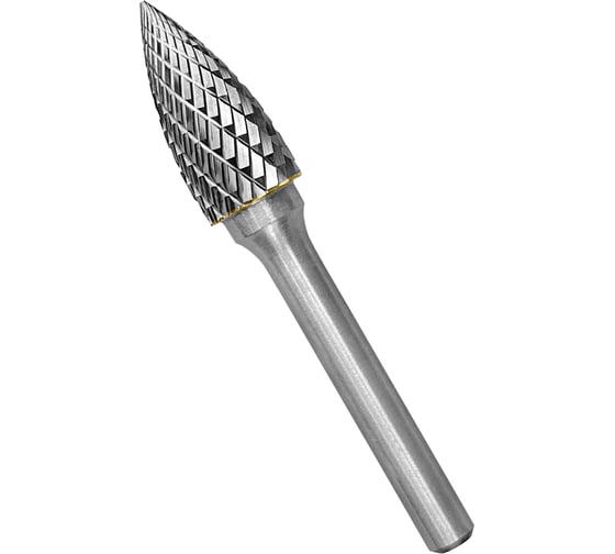 Изображение товара Бор-фреза по металлу твердосплавная, параболическая заостренная, тип G, 12 мм vertextools 3645-12