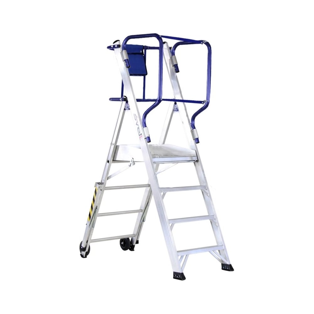 Двусторонняя передвижная складная лестница-помост Svelt fly 6 ступеней Svelt SFLY106