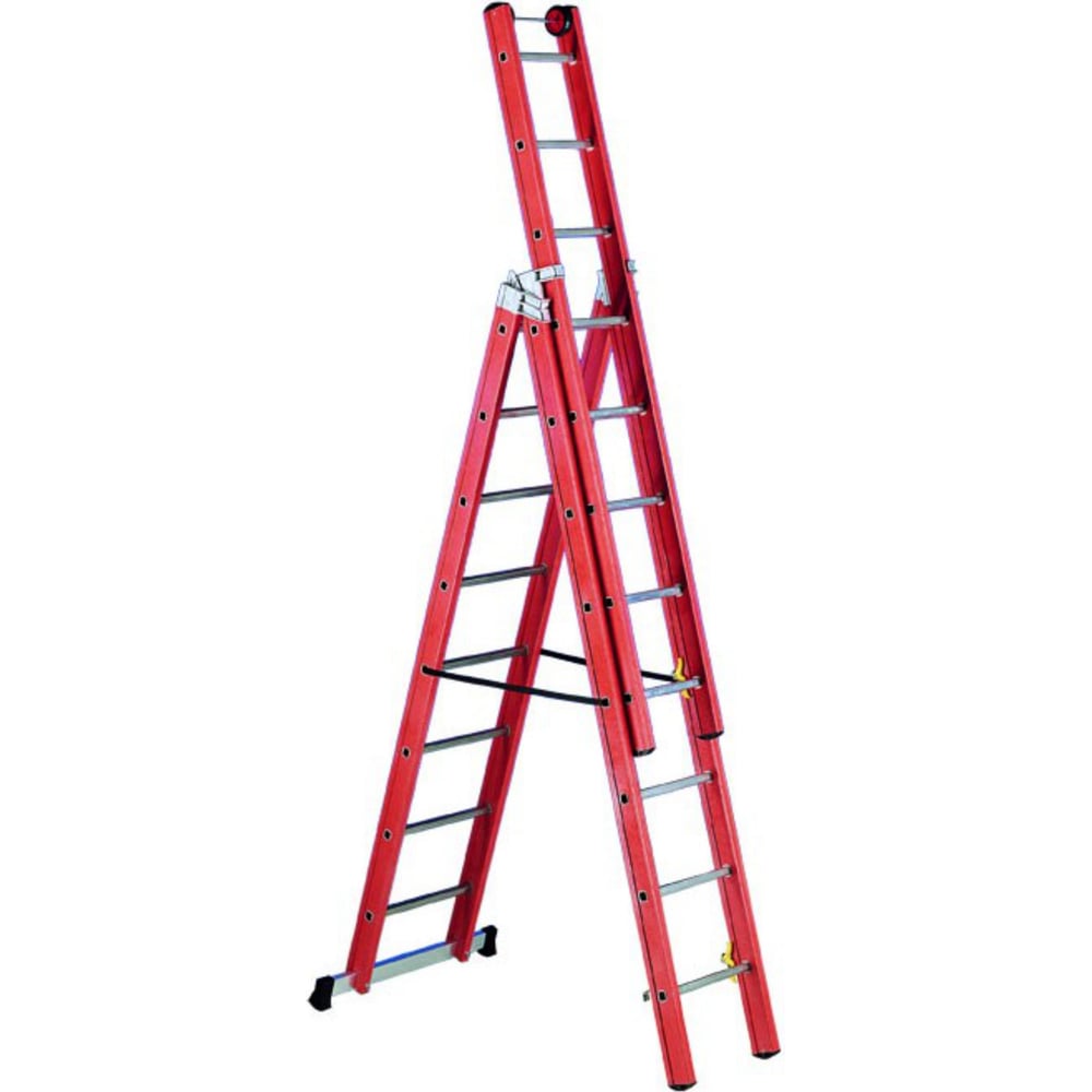 Изображение товара Диэлектрическая лестница из стеклопластика Svelt v3 3x14 ступеней SVETV340