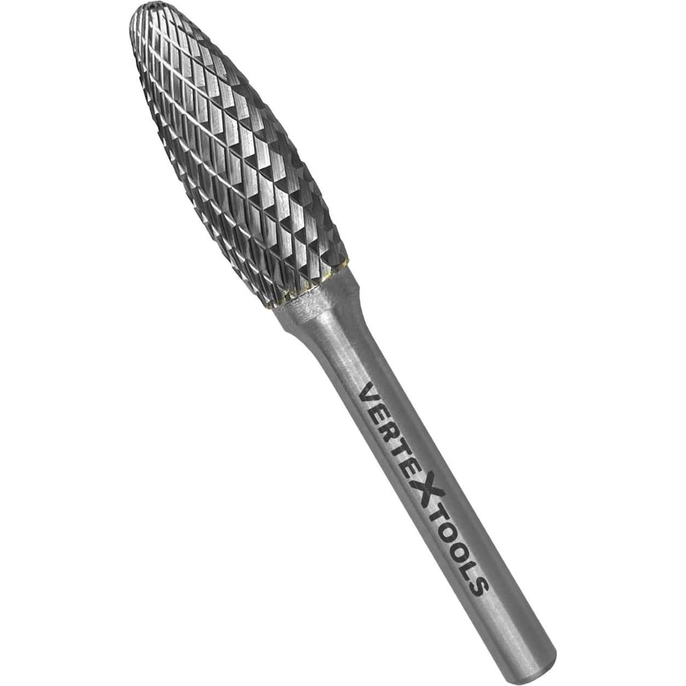 Изображение товара Бор-фреза по металлу твердосплавная 12 мм H форма vertextools 3646-12