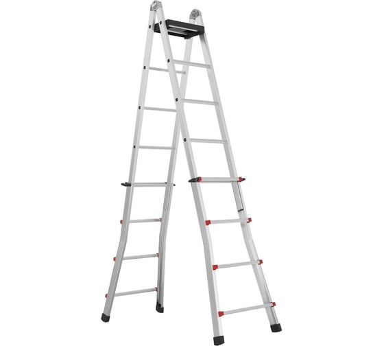 Изображение товара Лестница-стремянка телескопическая Svelt scalissima 9+9 r ступеней SSCAL009R