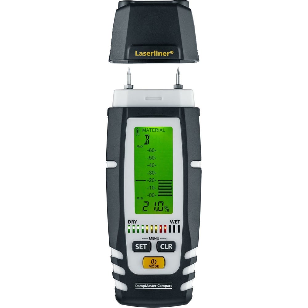 фото Прибор для определения влажности древесины laserliner dampmaster compact pro 082.325a