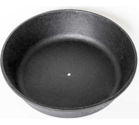 Изображение товара Чугунная сковорода Davr Metall davrmetall 30 см, высота 6 см, с отверстием сковорода(300х60)(с отверстием)