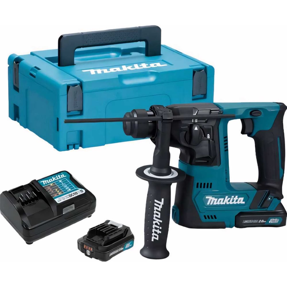Изображение товара Аккумуляторный перфоратор Makita CXT HR140DWAJ профессиональный с двумя аккумуляторами
