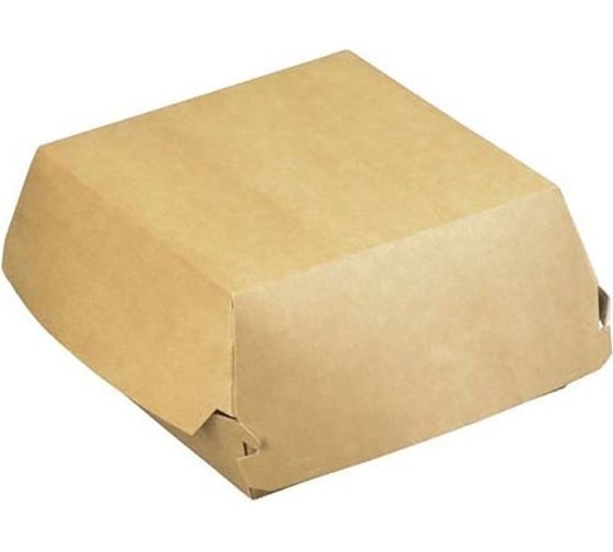 Изображение товара Коробка для гамбургера Оригамо 120x120x70 мм, крафт (L), 260 шт. 19-4534