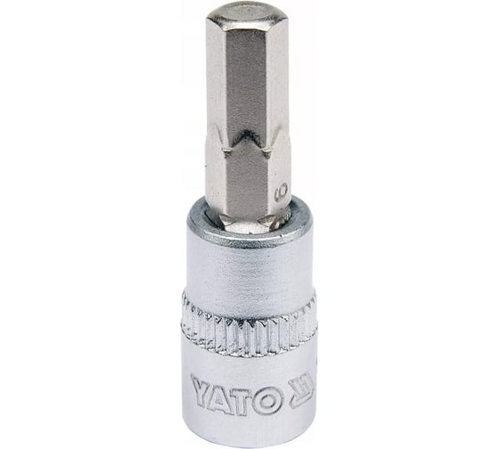 Изображение товара Головка торцевая c вставкой HEX 6 мм, 1/4" DR YATO YT-04373