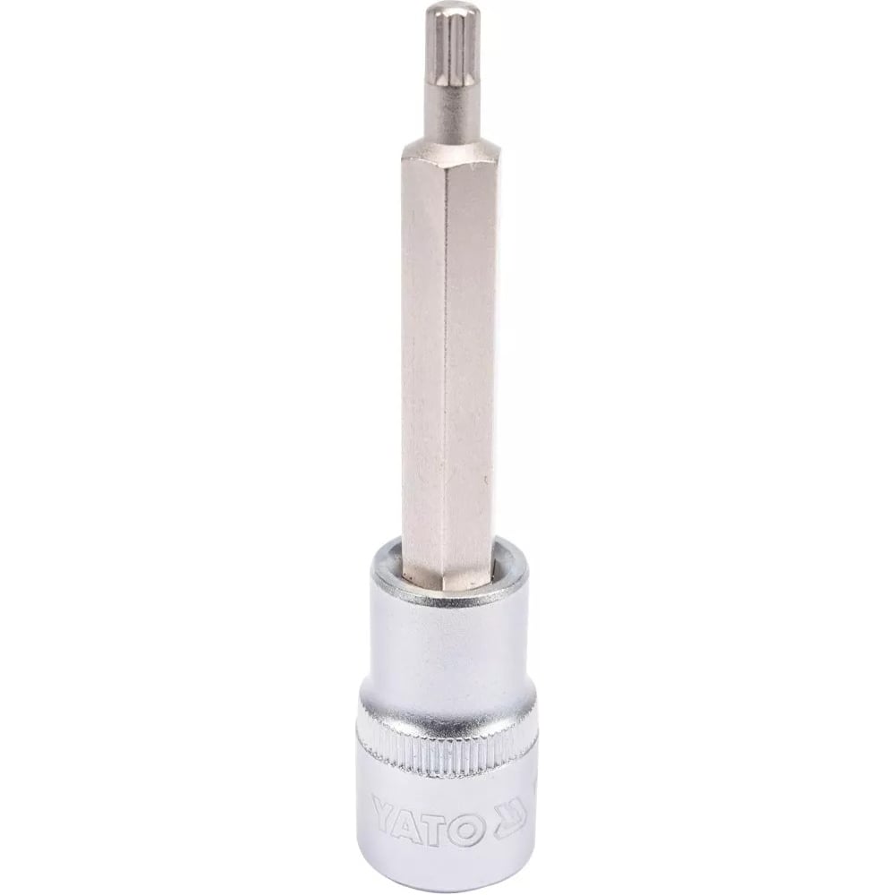 Изображение товара Головка торцевая c вставкой SPLINE М6, 1/2" DR, 100 мм YATO YT-04351