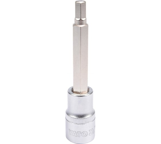 Изображение товара Головка торцевая с вставкой HEX 7 мм, 1/2" DR, 100 мм YATO YT-04393
