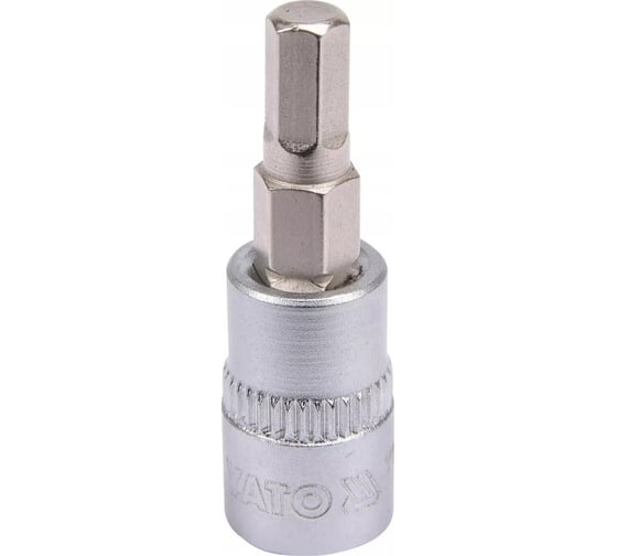 Изображение товара Головка торцевая c вставкой HEX 5 мм, 1/4" DR YATO YT-04372