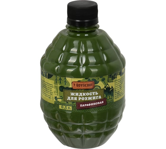 Изображение товара Жидкость для розжига BOYSCOUT 0.5 л, парафиновая 61036