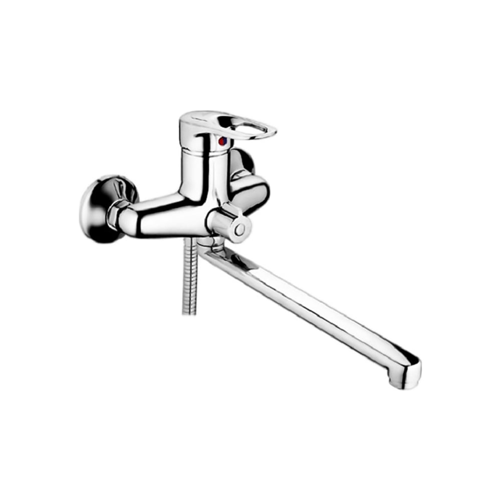 Изображение товара Смеситель для ванны INGROSSO гусак, L 30 см, картридж 40 мм, встроенный дивертор 222-25 УТ-00041683