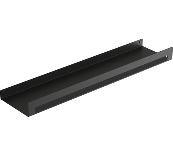 Изображение товара Полка для ванны Граф Держалкин horizon1 для бутылок 500x115x40, черная H1-but-ч