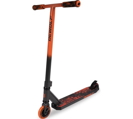 Изображение товара Трюковой самокат DEWOLF despot 100, цвет black/orange DWST25100100O