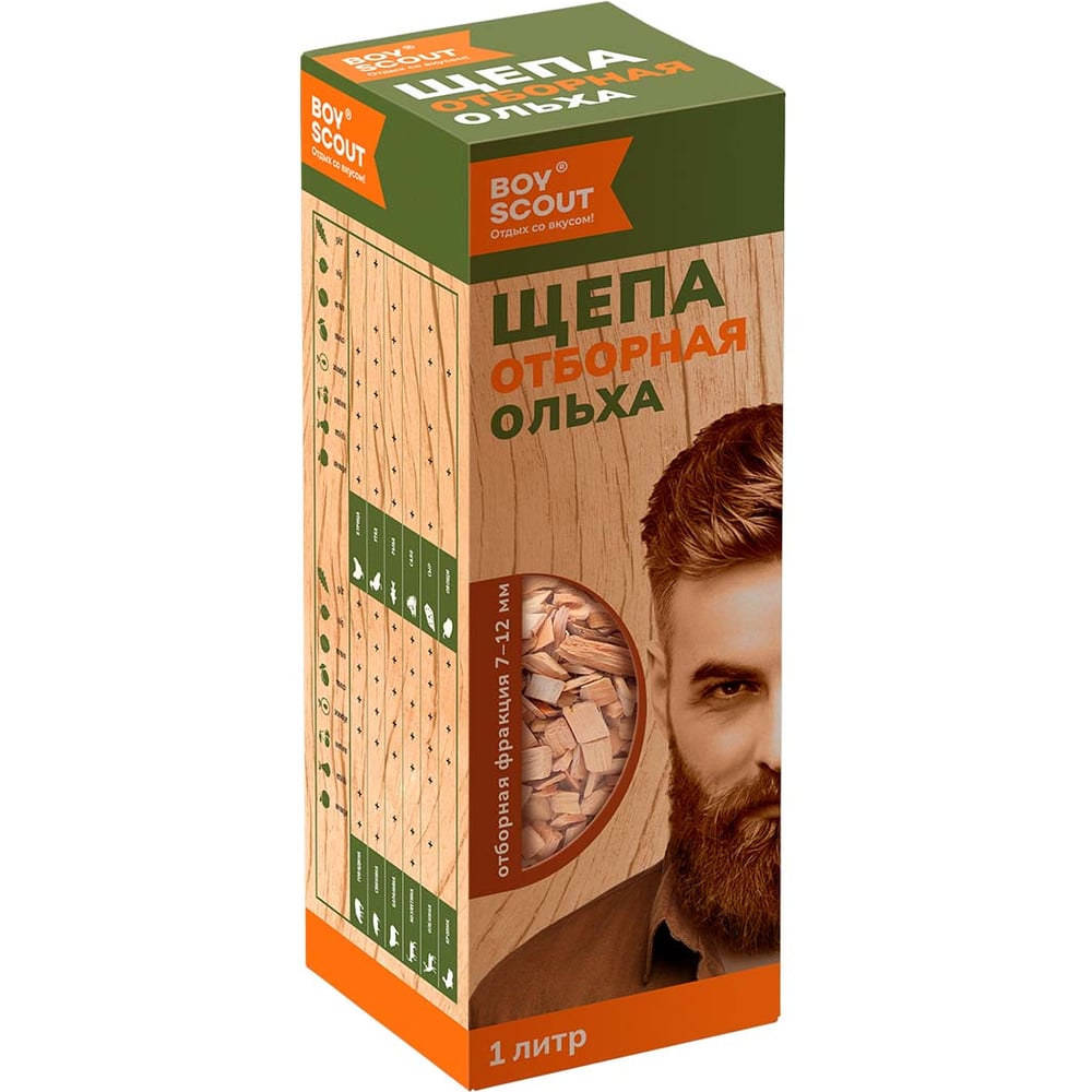 Изображение товара Щепа для копчения BOYSCOUT из ольхи, 1 л