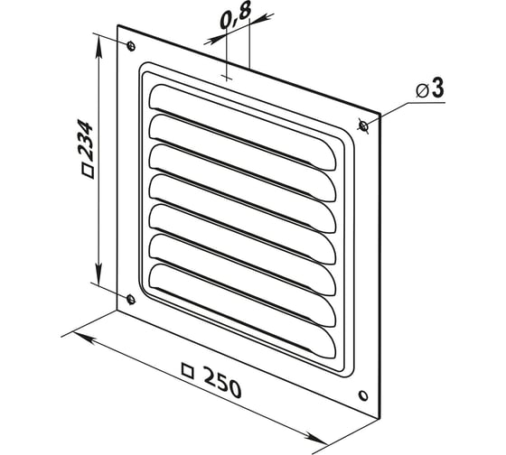 Изображение товара Решетка met zinc Zernberg 2525 10225351