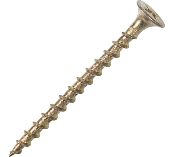 Изображение товара Саморез для крепления ГКЛ к дереву МЕТАЛЛСЕРВИС желтый цинк, 3.5x51 мм, 1 кг/380 шт. МС 1254138