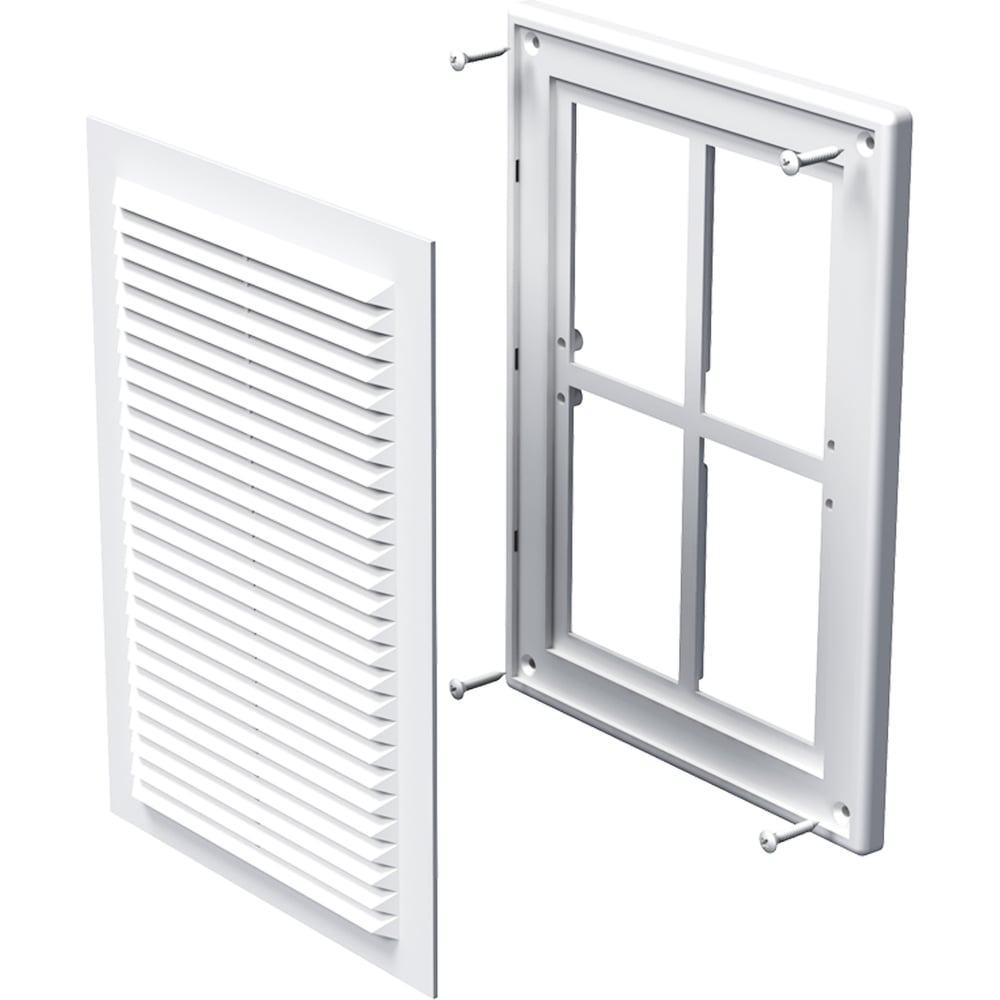 Изображение товара Решетка внутреняя Zernberg 2518 с москитной сеткой белая 251х182 мм