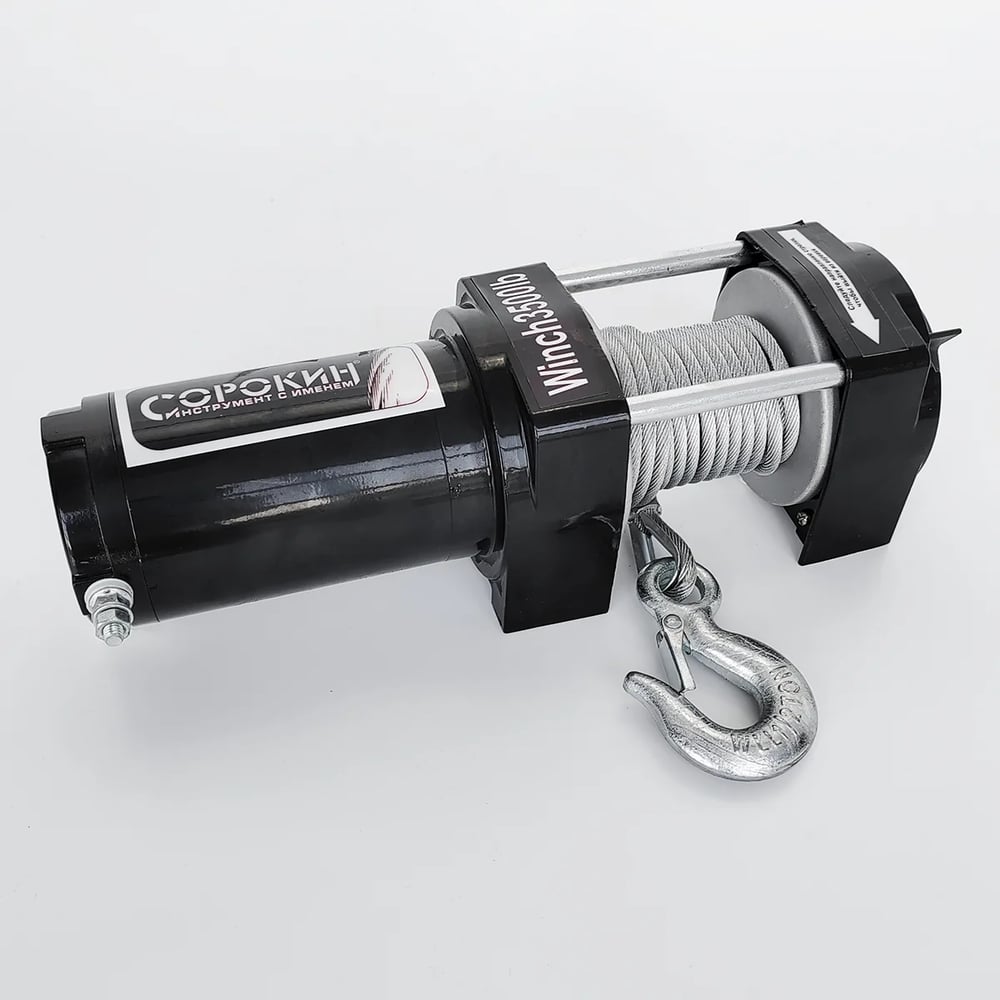 Изображение товара Электролебедка на ATV СОРОКИН 1.6т 4.916 с автоматической тормозной системой