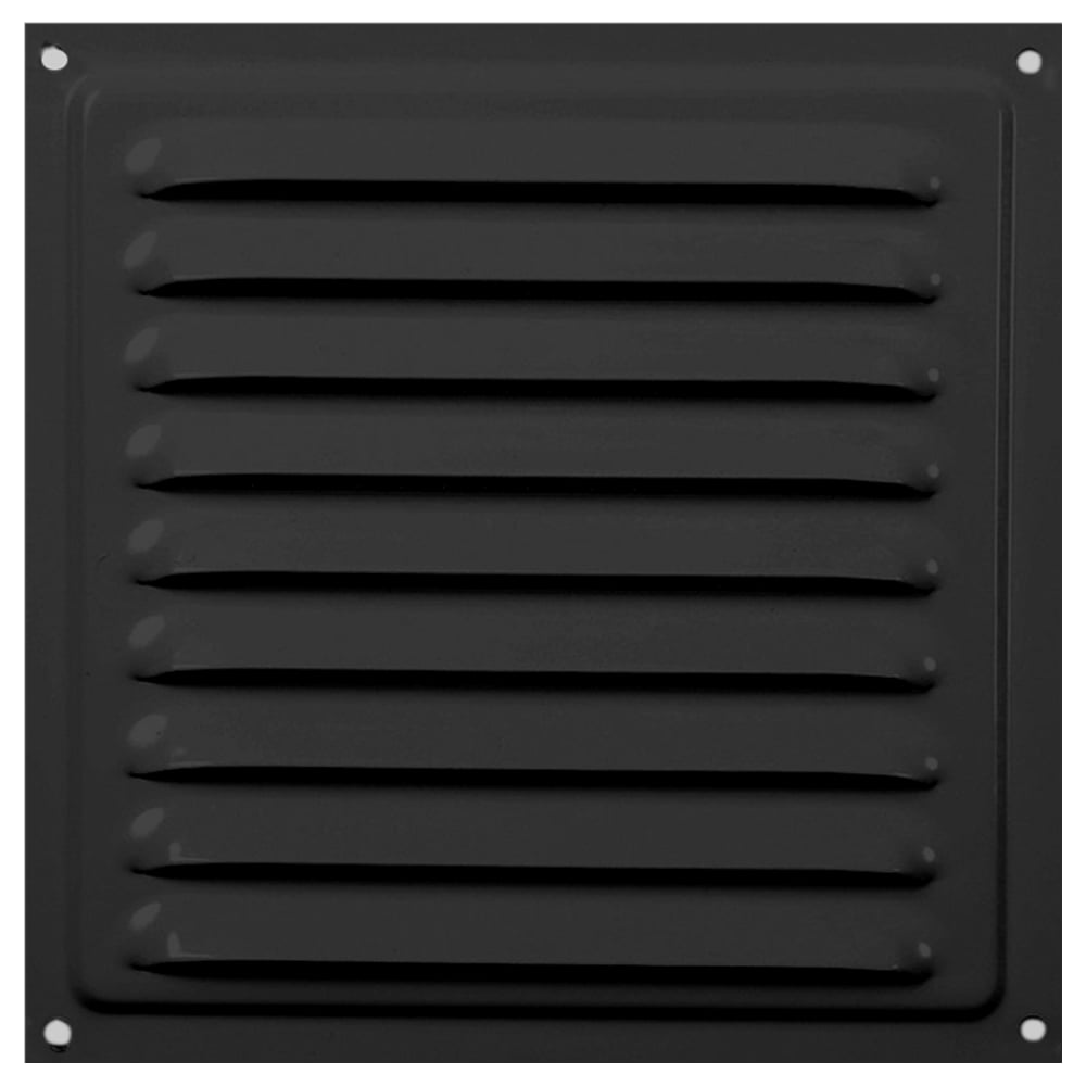 Изображение товара Решетка Zernberg 3030 черная квадратная с москитной сеткой внутренняя наружная