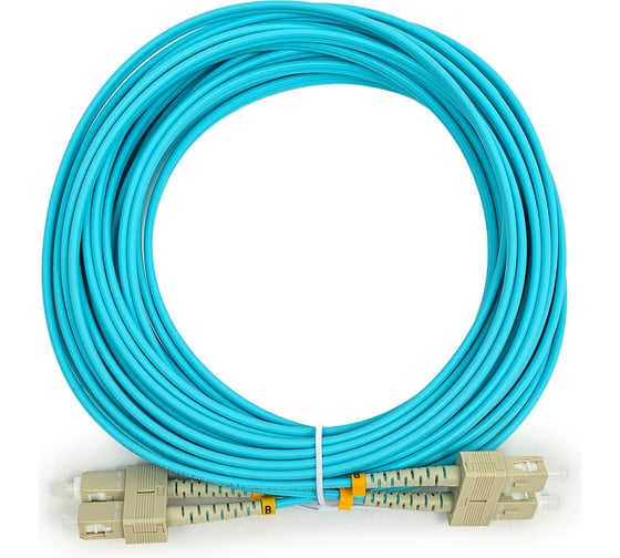 Изображение товара Оптический шнур Cabeus duplex sc-sc 50/125 mm om3 10м lszh FOP-50-SC-SC-10m