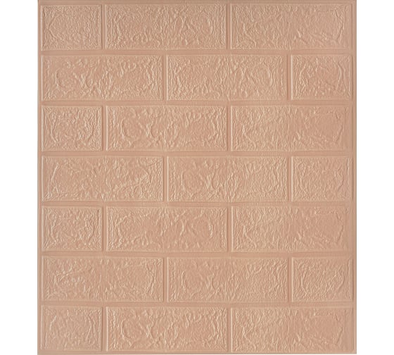 Изображение товара Мягкая самоклеящаяся 3d панель LAKO классический кирпич кофе, 50x55 см, толщина 4 мм, мега комплект 10 шт. LKD-01-03-13-MEGA10