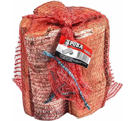 Изображение товара Березовые дрова Grillkoff 0.015 м3, в сетке 10