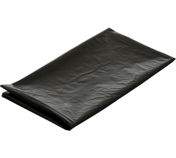 Изображение товара Пакеты для мусора, ПВД, 90x130 см, 80 мкм, 200 л, черные, 50 шт. в упаковке Optiline 23-0013