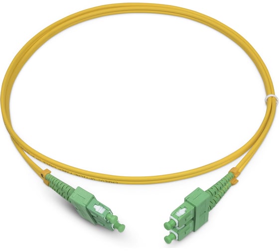 Изображение товара Оптический шнур Cabeus duplex sc/apc-sc/apc 9/125 sm 1,5м lszh FOP(d)-9-SC/APC-SC/APC-1,5m