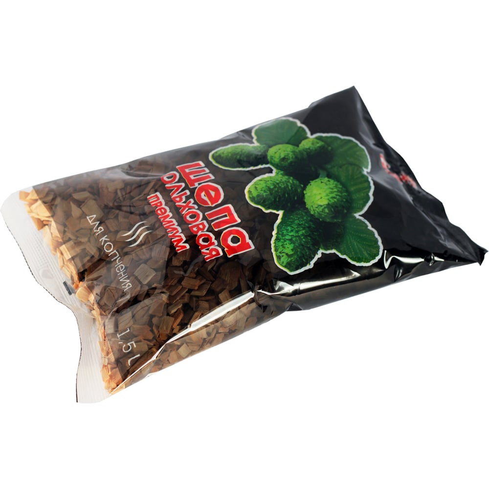 Изображение товара Щепа ольховая для копчения премиум 1,5 л Grillkoff