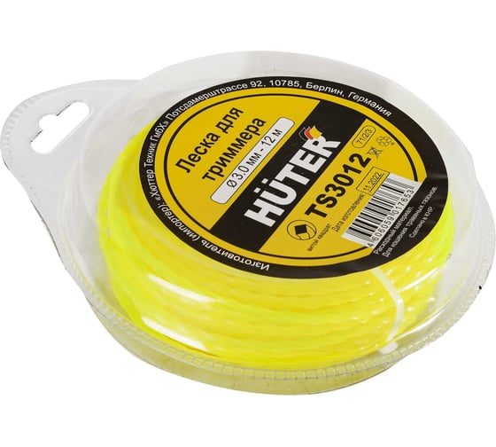 Изображение товара Леска витой квадрат 3.0 мм, 12 м Huter TS3012 71/2/3