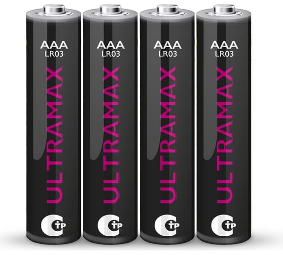 Изображение товара Элемент питания ФАZА алкалиновый AAA/LR03 1.5В Ultra Max BL-4 5043084