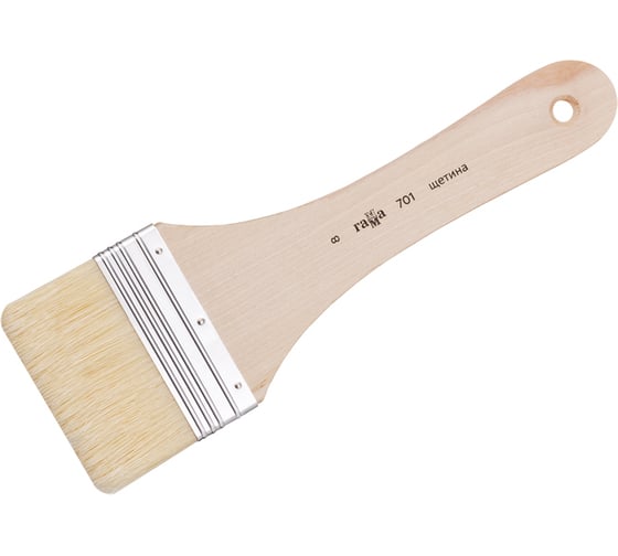 Изображение товара Художественная кисть-флейц Гамма щетина, №8 701008