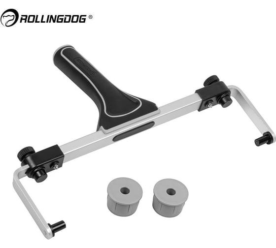 Изображение товара Бюгель, ручка для валика Adjustable Roller Frame 300-457 мм, диаметр заглушек 38 мм, 2 шт в комплекте, с резьбовым соединением Rollingdog 30106