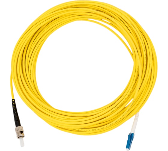 Изображение товара Оптический шнур Cabeus simplex lc-st 9/125 sm 15м lszh FOP(s)-9-LC-ST-15m