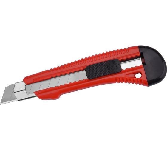 Изображение товара Нож пластиковый корпус с метал. направляющей 18мм AUTOVIRAZH AV-0818