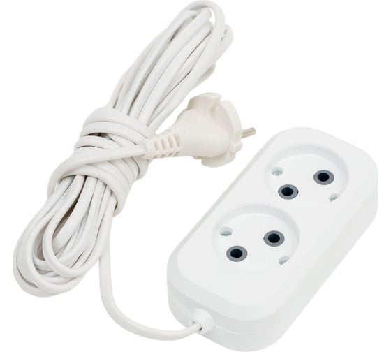 Изображение товара Сетевой удлинитель ПЕРЕСВЕТ+ Р/С-2 шнур ШВВП 2x0,75- 5м 4620003920042