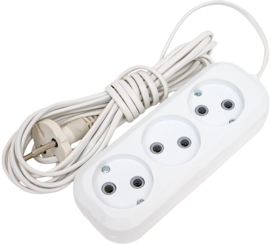 Изображение товара Сетевой удлинитель ПЕРЕСВЕТ+ Р/С-3 шнур ШВВП 2x0,75- 5м 4620003920066