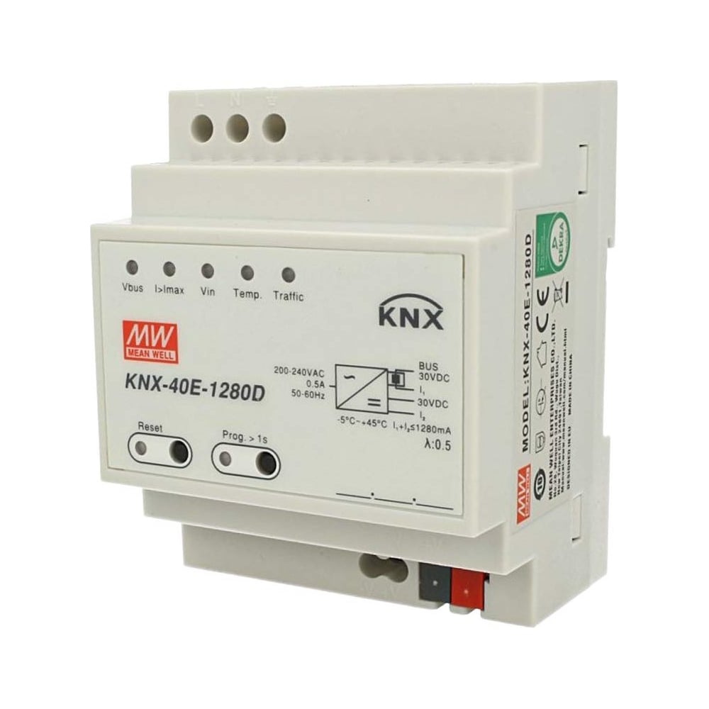 Изображение товара Источник питания Mean Well AC-DC для системы KNX KNX-40E-1280D