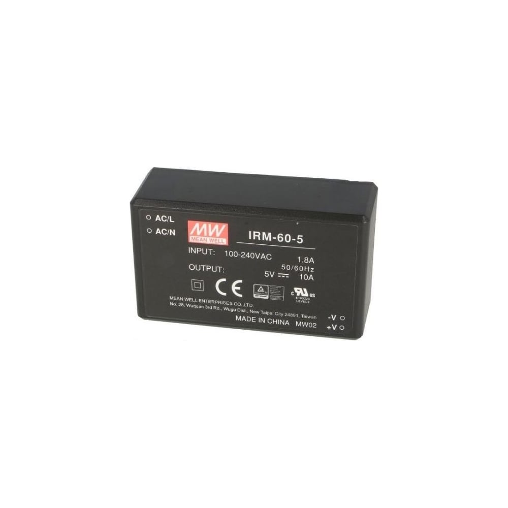 Изображение товара Блок питания Mean Well IRM-60-5 50Вт AC/DC, линейный трансформатор