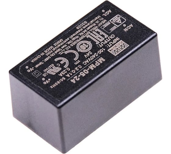 Изображение товара Источник питания Mean Well MPM-05-24 AC/DC 5.5Вт Т02831958
