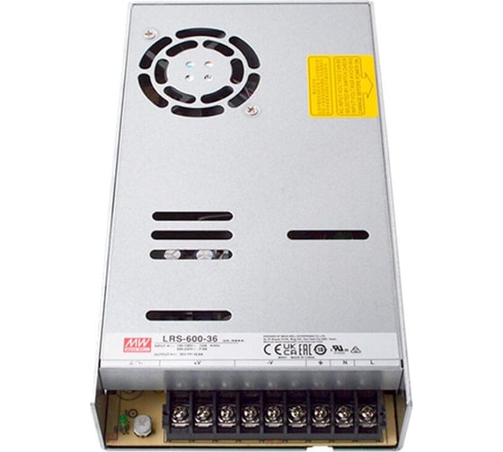 Изображение товара Источник питания Mean Well LRS-600-36 AC-DC Т03731238