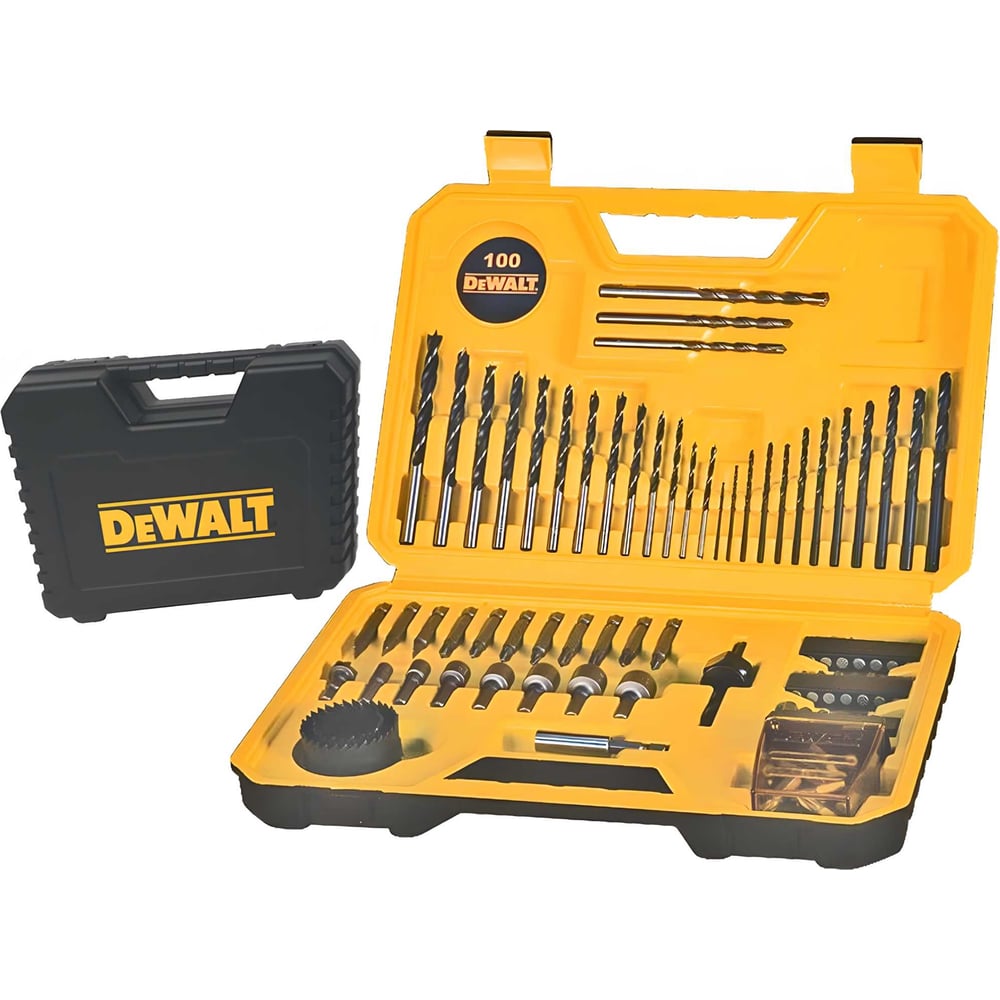 Изображение товара Набор сверла/биты 100 шт. DEWALT DT71563 для деревянных и металлических работ