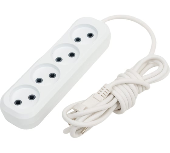 Изображение товара Сетевой удлинитель ПЕРЕСВЕТ+ Р/С-4 шнур ПВС 2*075- 3м 4620003920455