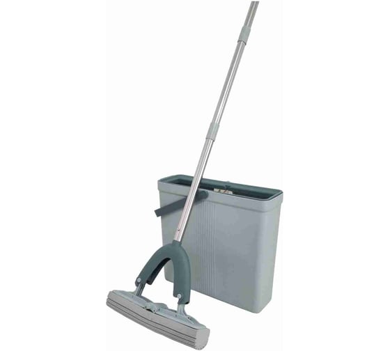 Изображение товара Набор для влажной уборки HAPPY PANDA HP-MB04 с ведром, с механизмом отжатия и 2 насадками ПВА РТ-00068766